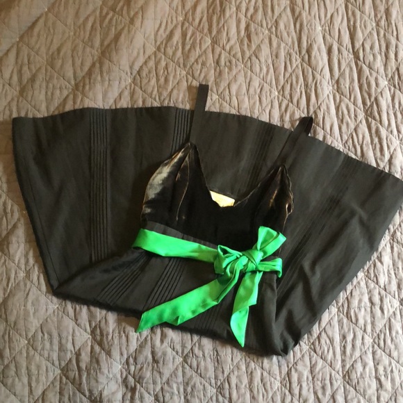 Anthropologie / Moulinette Soeurs Black A-Line Dress with Velvent Bodice Sz 2 - Picture 1 of 10